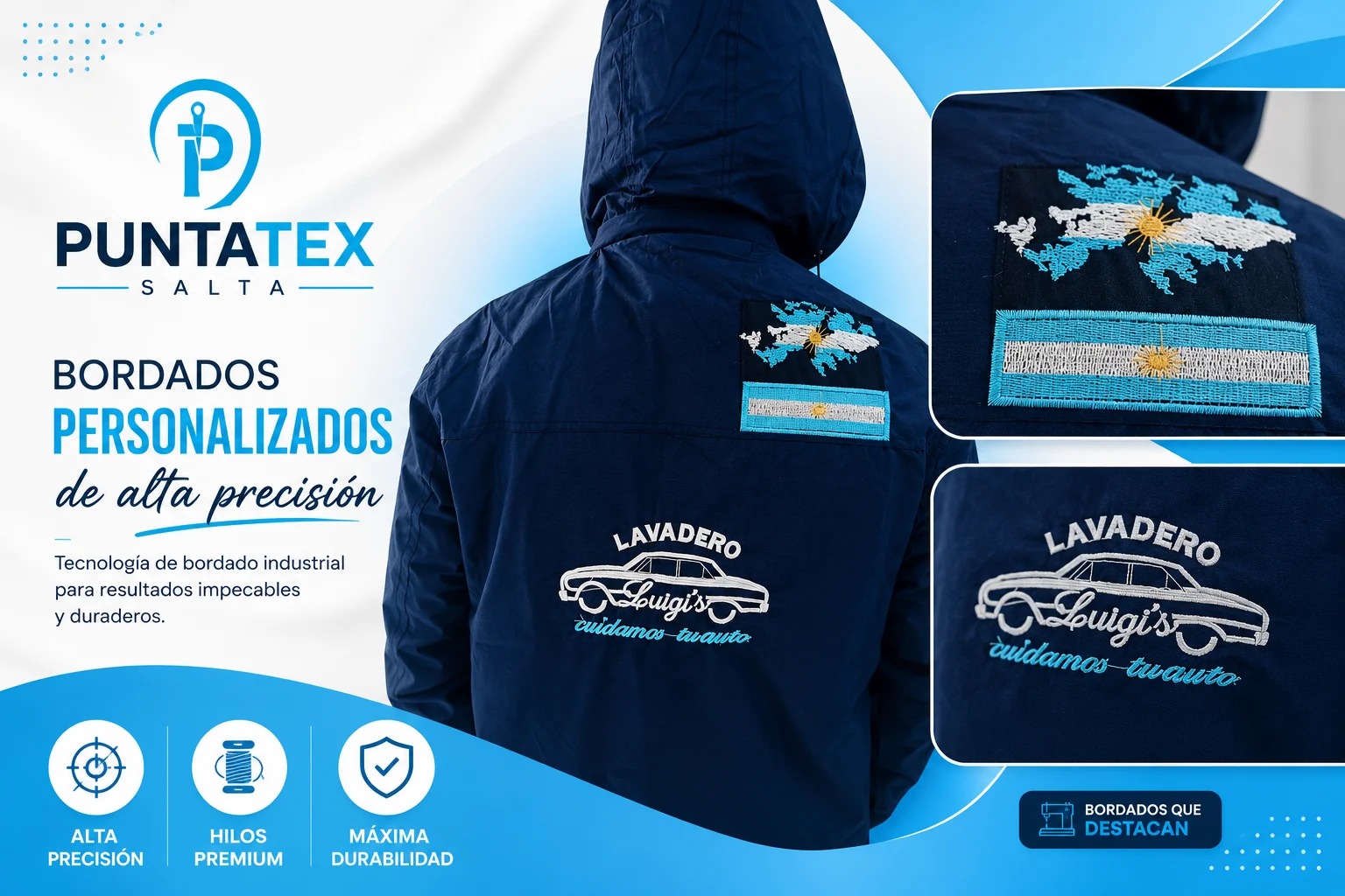 Campera bordada — Lavadero Luigi's, Salta Capital