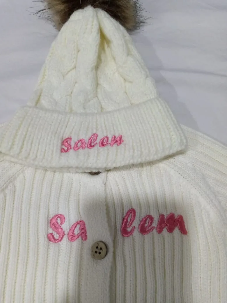 Cardigan y gorro personalizados — Salem, Salta Capital